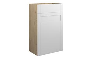 Abbi 500mm Standard WC Unit - Matt White (Oak Cab)